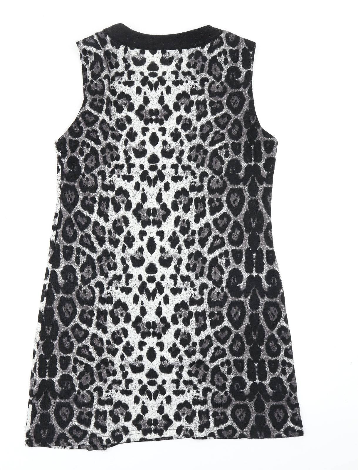 Mandi Womens Grey Animal Print  A-Line  Size 12