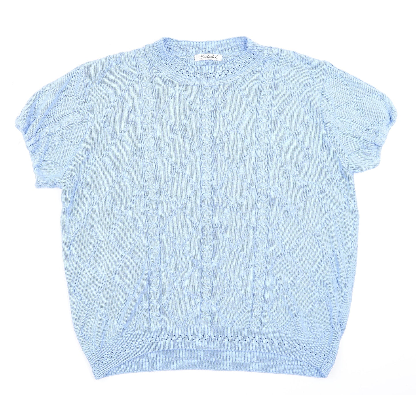 Womens UK Size 14 Berkertex Blue Pullover Jumper