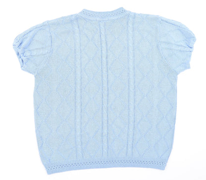 Womens UK Size 14 Berkertex Blue Pullover Jumper