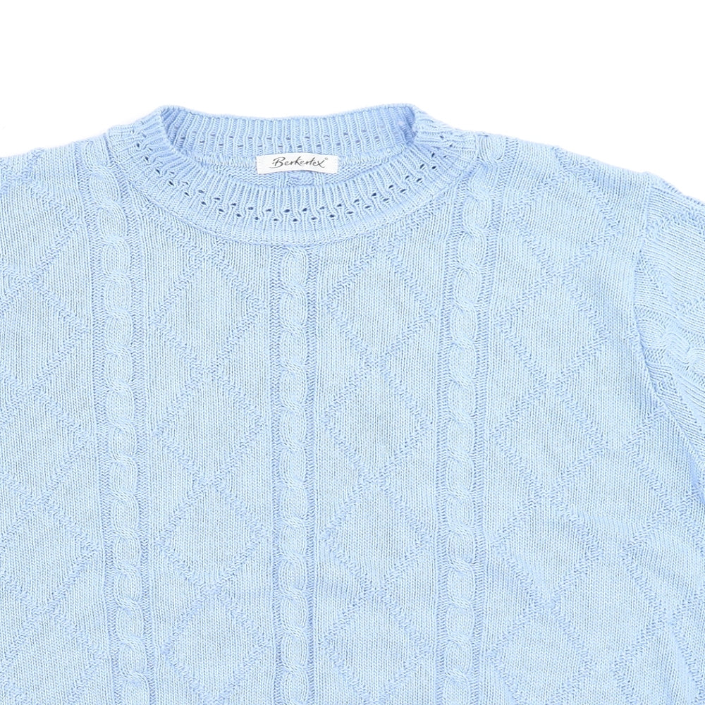 Womens UK Size 14 Berkertex Blue Pullover Jumper