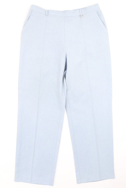 Womens UK Size 14 Marks & Spencer Regular Fit  Blue Trousers