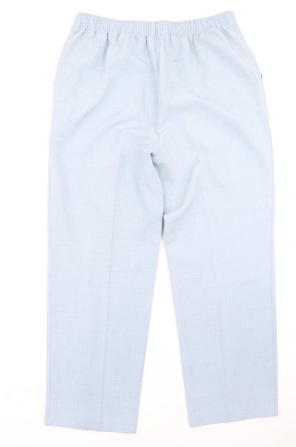 Womens UK Size 14 Marks & Spencer Regular Fit  Blue Trousers