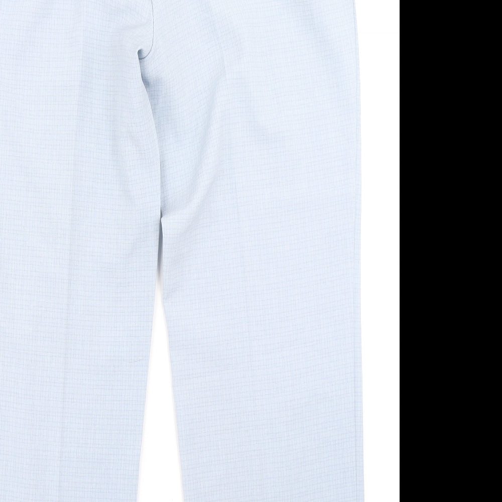 Womens UK Size 14 Marks & Spencer Regular Fit  Blue Trousers