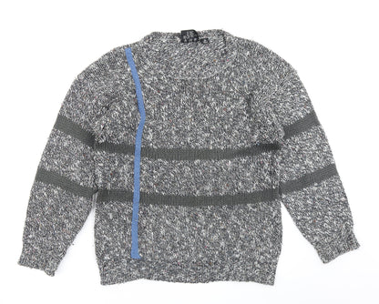 Exposure Womens Grey  Knit Pullover Jumper Size M