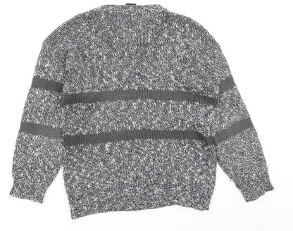 Exposure Womens Grey  Knit Pullover Jumper Size M