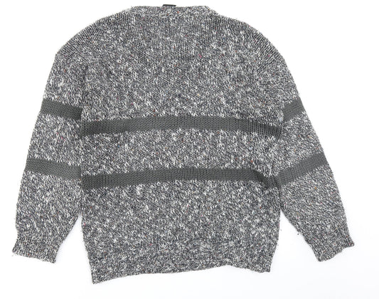 Exposure Womens Grey  Knit Pullover Jumper Size M
