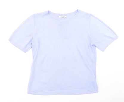 Classic Womens Purple  Knit Pullover Jumper Size 12