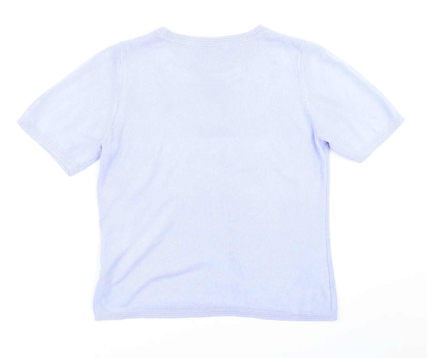 Classic Womens Purple  Knit Pullover Jumper Size 12