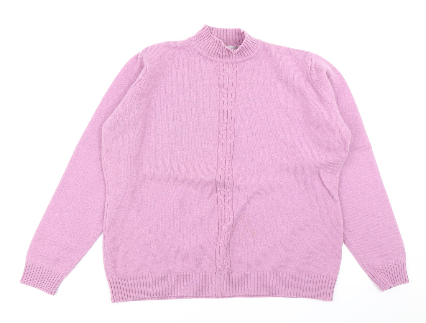 EWM Womens Pink  Knit Pullover Jumper Size L
