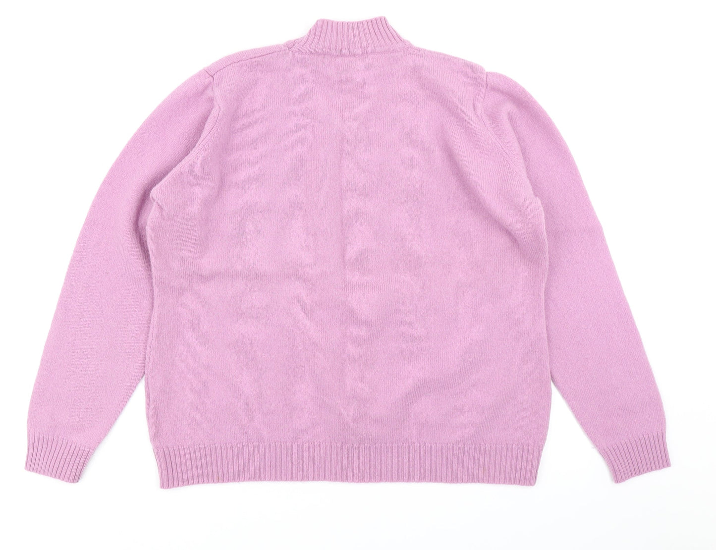 EWM Womens Pink  Knit Pullover Jumper Size L