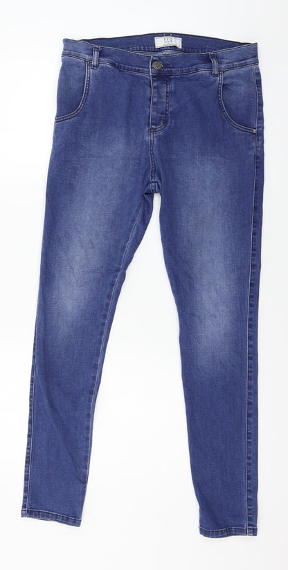FFO Denim  Womens Black  Denim Skinny Jeans Size 32 in L28 in