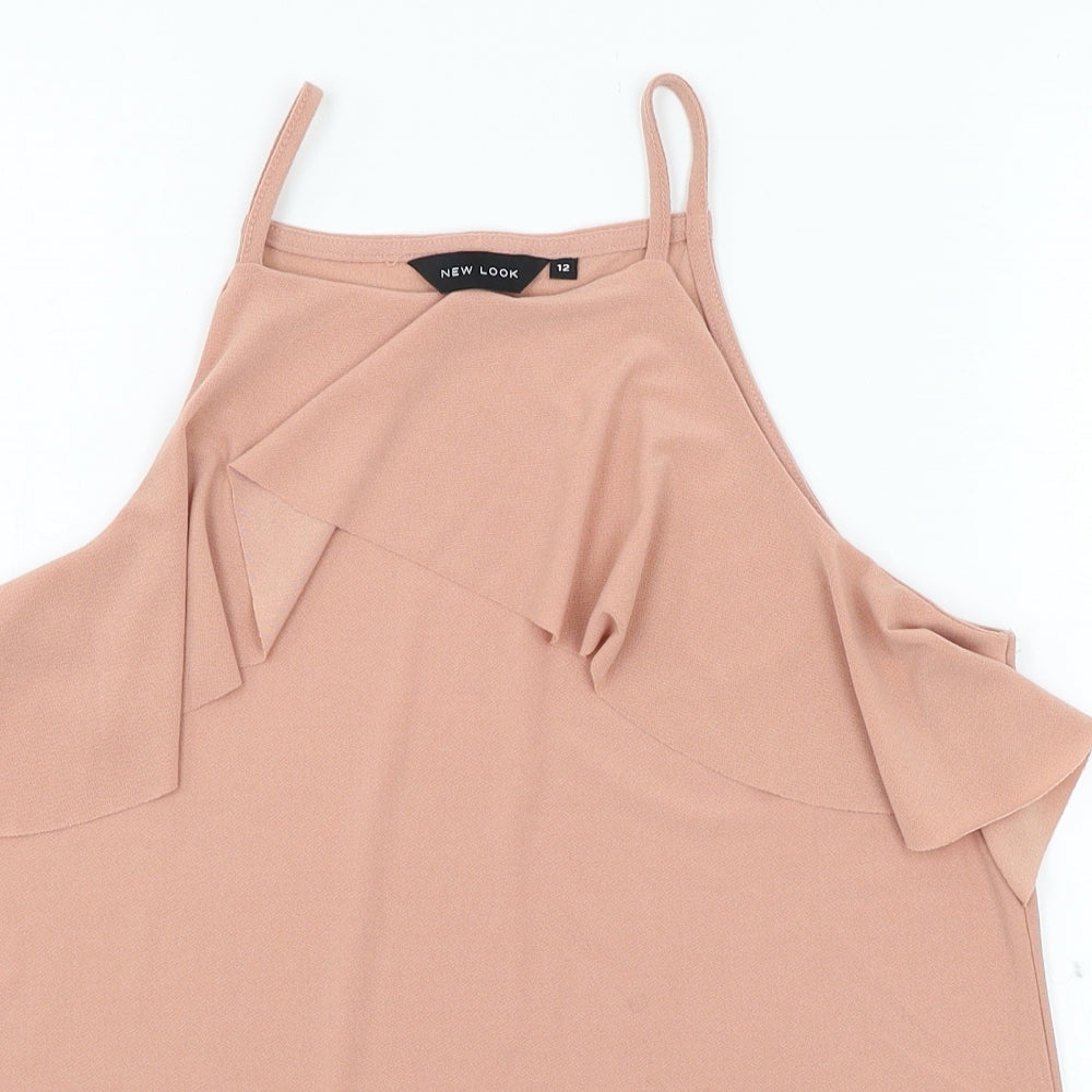 Womens UK Size 12 New Look Pink Camisole Tank