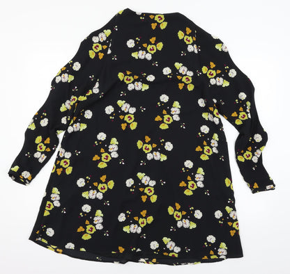 Zara Womens Black   A-Line  Size S  - Cut out sleeves