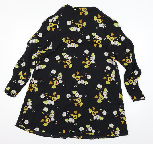 Zara Womens Black   A-Line  Size S  - Cut out sleeves