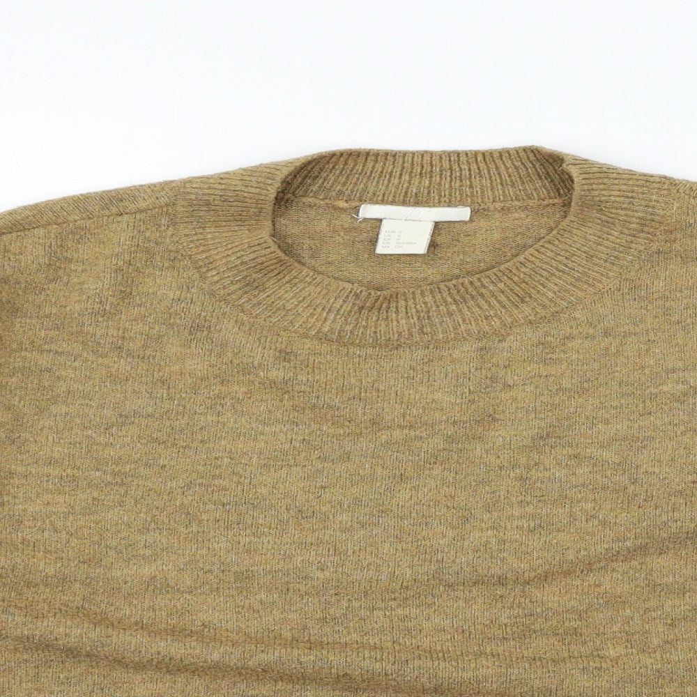 Womens UK Size S H&M Brown Pullover Jumper