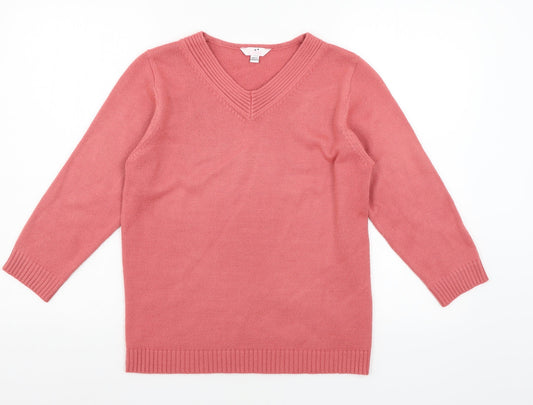 Womens UK Size 10 Julipa Pink Pullover Jumper