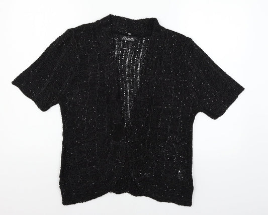 Womens UK Size M Alexara Black Cape Jumper