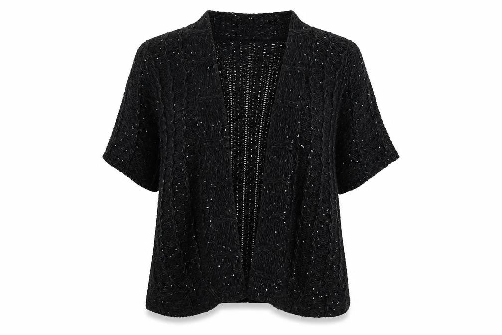 Womens UK Size M Alexara Black Cape Jumper