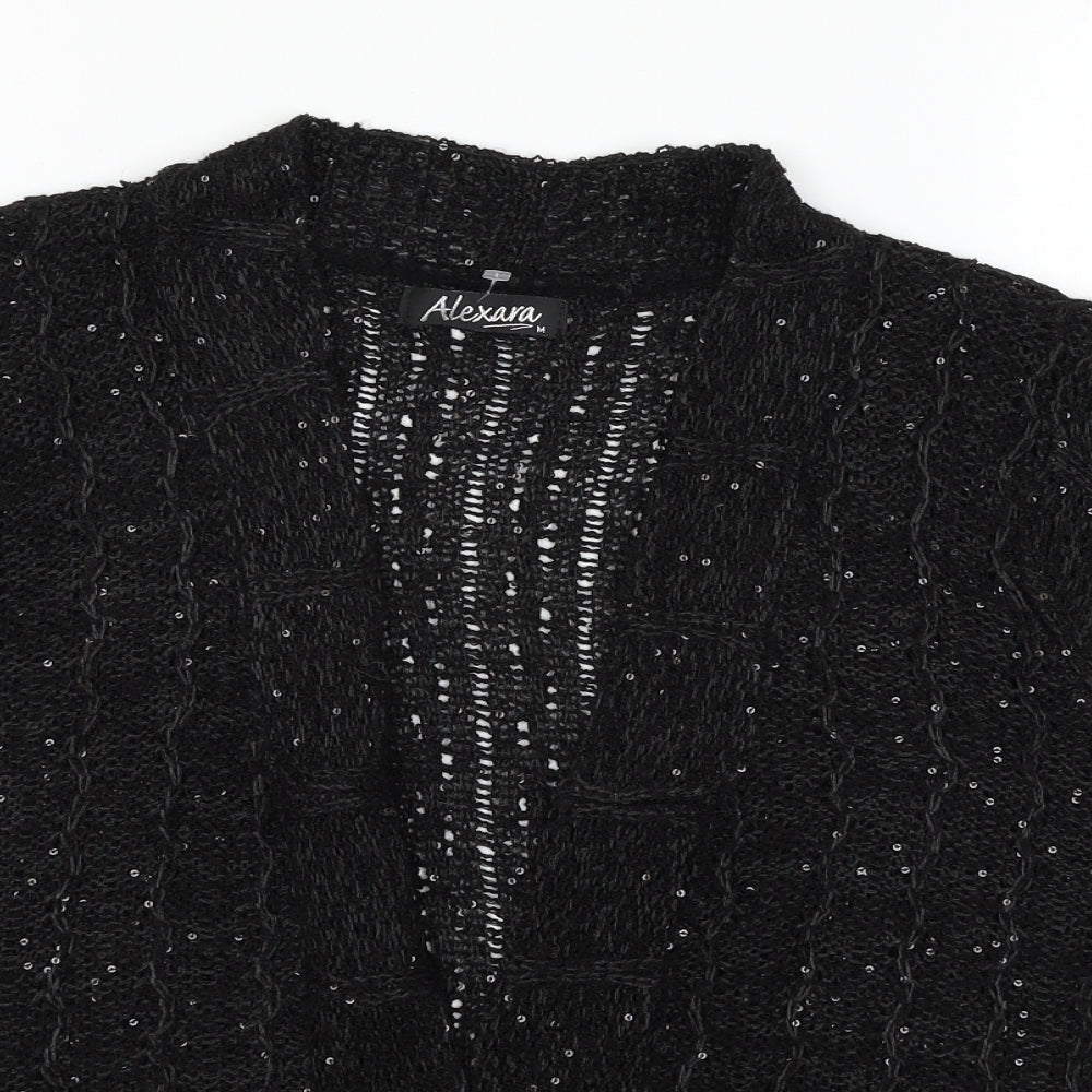 Womens UK Size M Alexara Black Cape Jumper