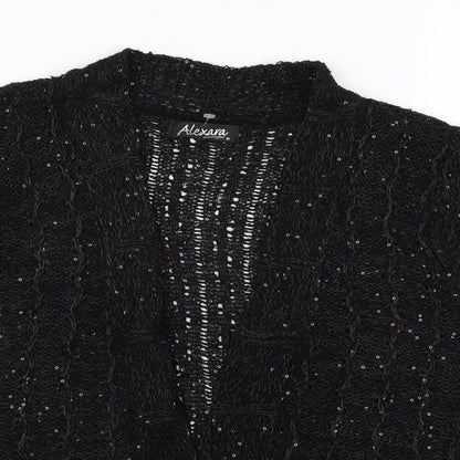 Womens UK Size M Alexara Black Cape Jumper