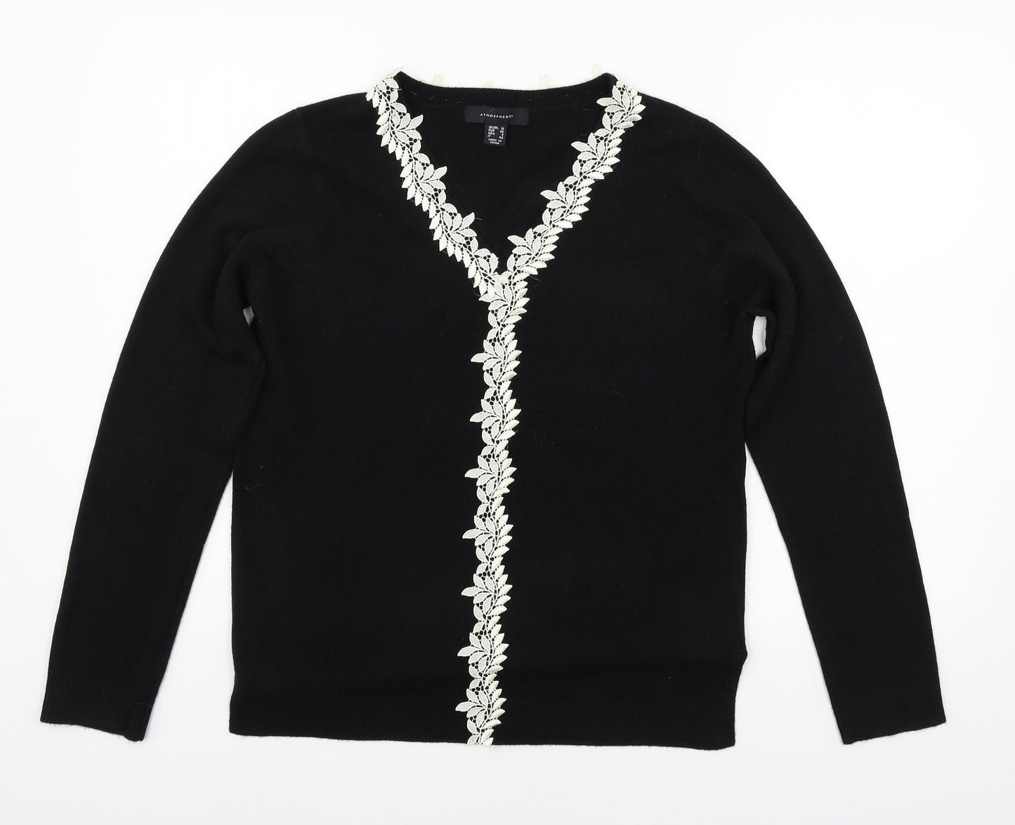 Womens UK Size 10 Atmosphere Black Pullover Jumper