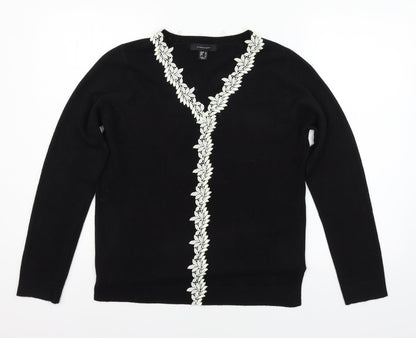 Womens UK Size 10 Atmosphere Black Pullover Jumper