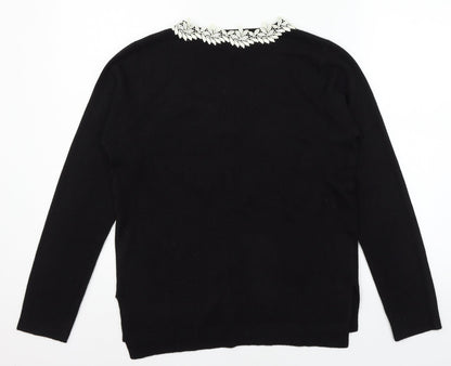 Womens UK Size 10 Atmosphere Black Pullover Jumper