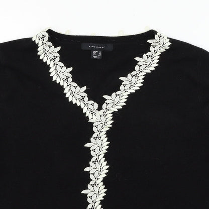 Womens UK Size 10 Atmosphere Black Pullover Jumper