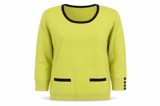 Womens UK Size M Just elegance Green Pullover Jumper