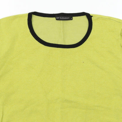 Just elegance Womens Green  Knit Pullover Jumper Size M