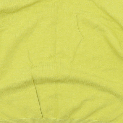 Just elegance Womens Green  Knit Pullover Jumper Size M