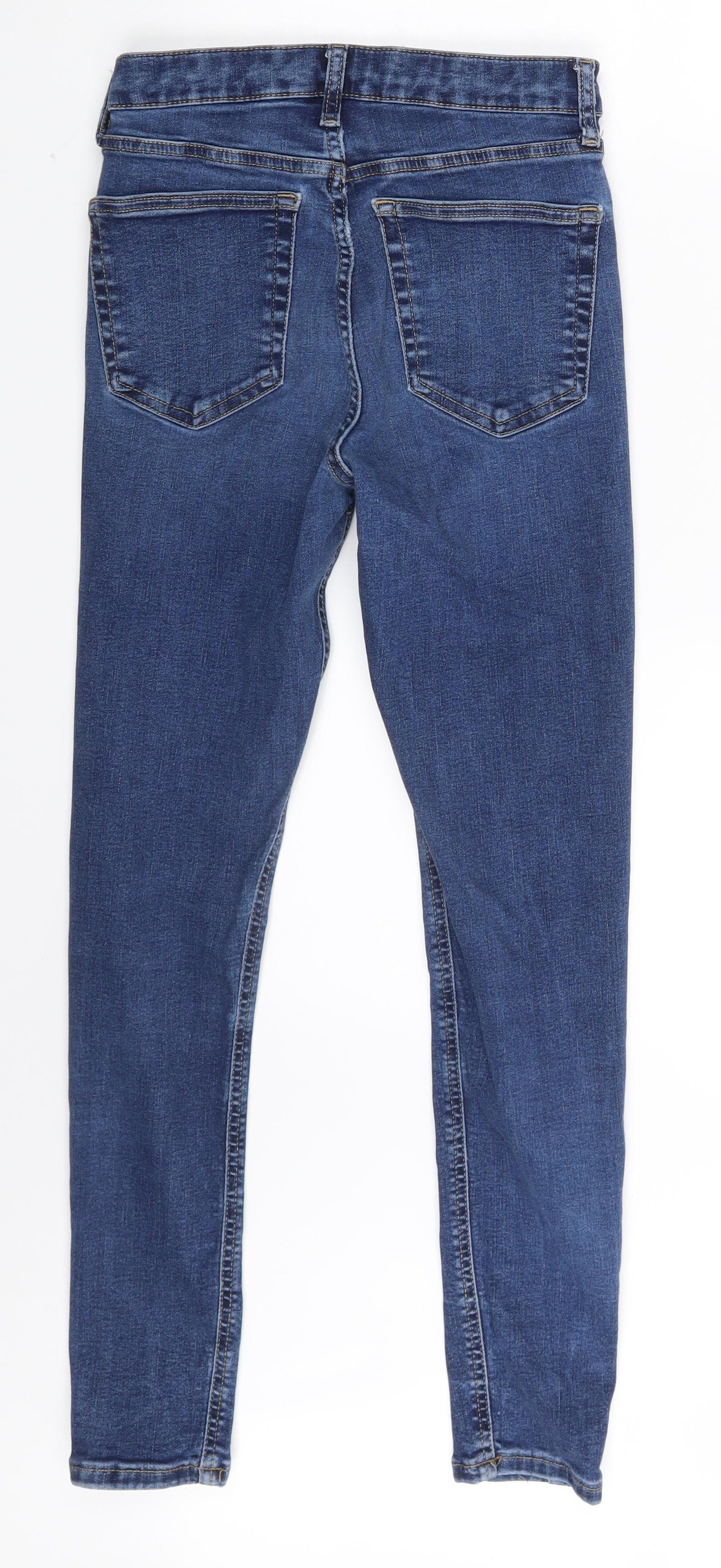 Topshop Womens Blue  Denim Skinny Jeans Size 28 in L32 in