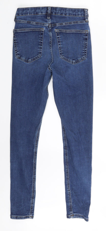 Topshop Womens Blue  Denim Skinny Jeans Size 28 in L32 in