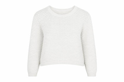 Womens UK Size S Pull & Bear White Pullover Jumper