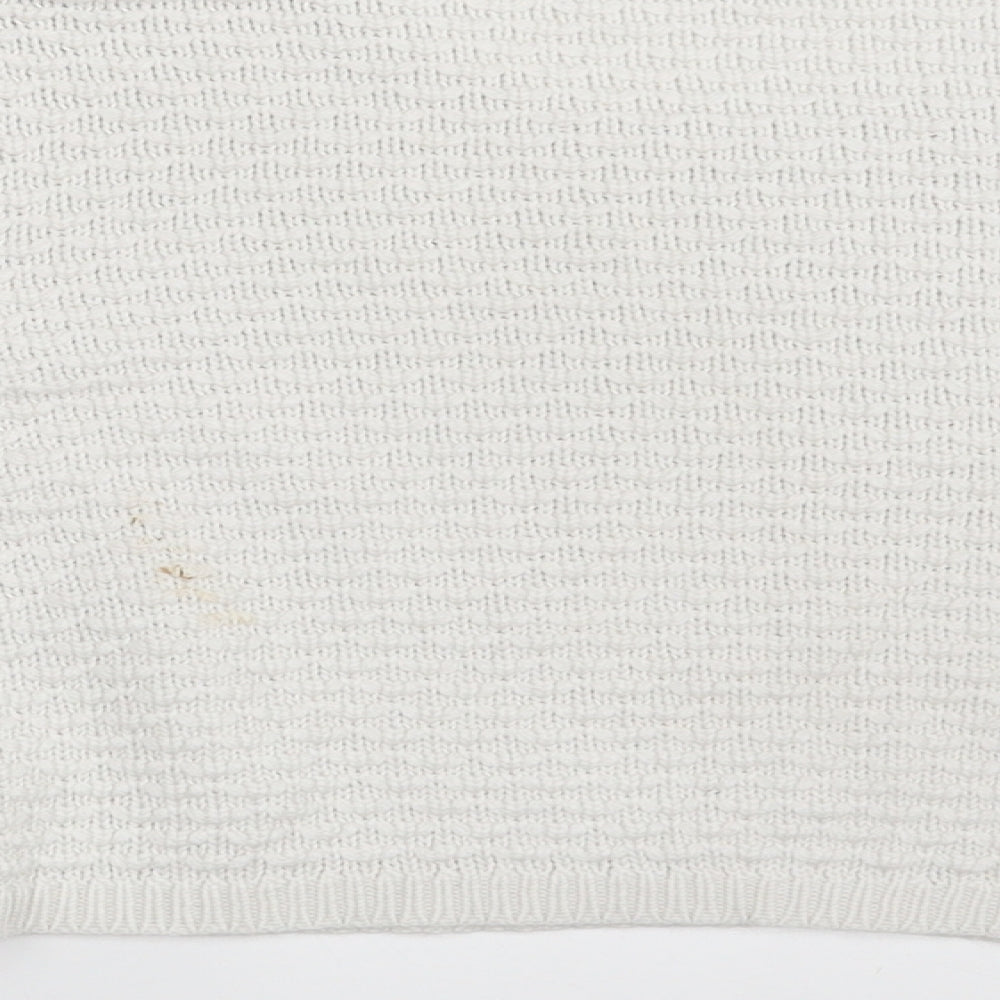 Womens UK Size S Pull & Bear White Pullover Jumper