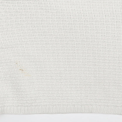 Womens UK Size S Pull & Bear White Pullover Jumper