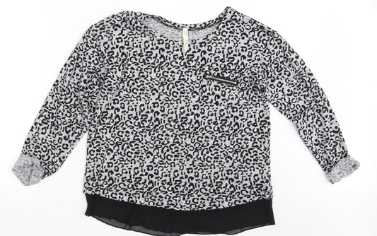Womens UK Size 10 Stella Grey Pullover Jumper