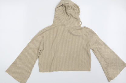 Chelsea Peers Womens Beige   Pullover Hoodie Size M