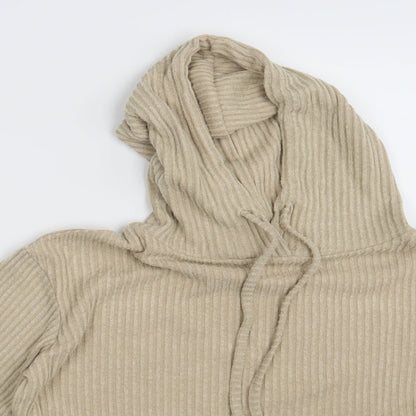 Chelsea Peers Womens Beige   Pullover Hoodie Size M