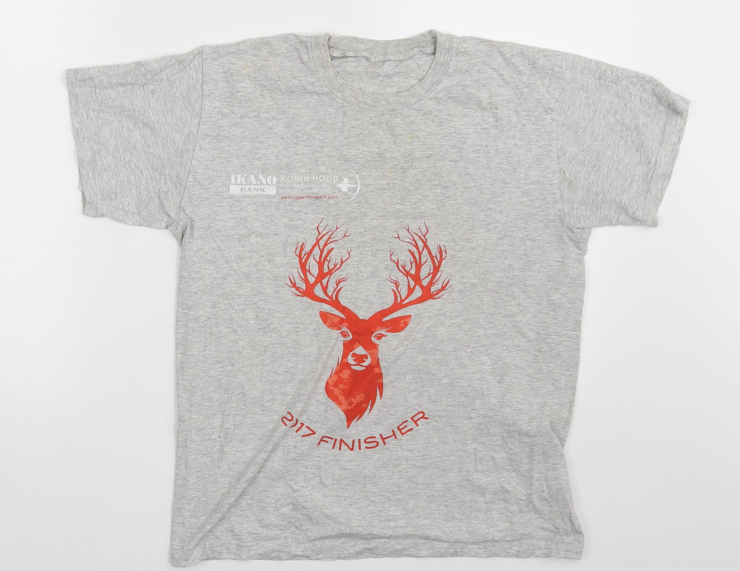 Preworn Mens Grey    T-Shirt One Size  - 2017 Finisher