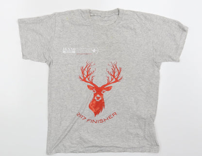 Preworn Mens Grey    T-Shirt One Size  - 2017 Finisher