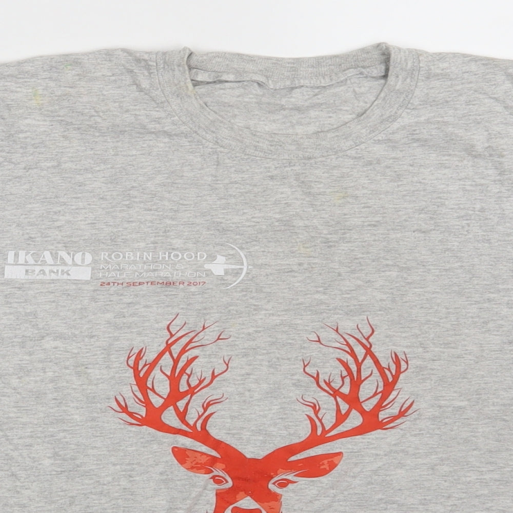 Preworn Mens Grey    T-Shirt One Size  - 2017 Finisher