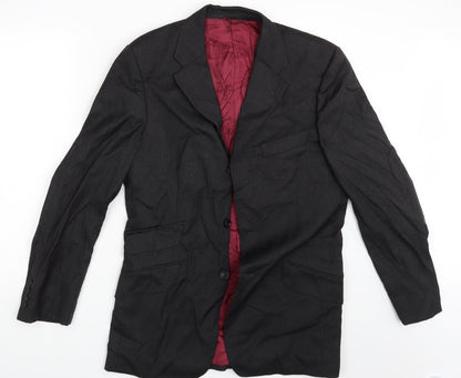 Mens UK Size 40 Mark Stephen Marengo Black Jacket