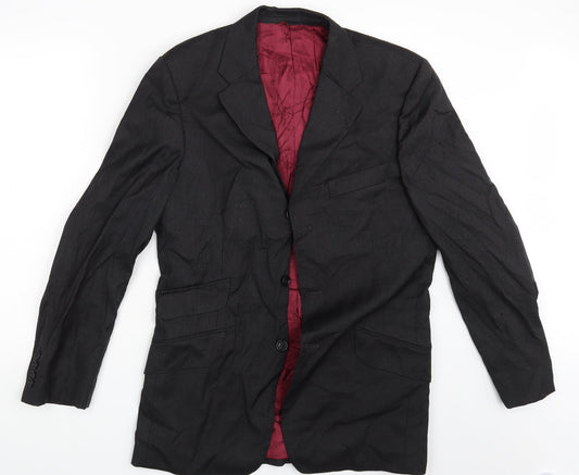 Mens UK Size 40 Mark Stephen Marengo Black Jacket