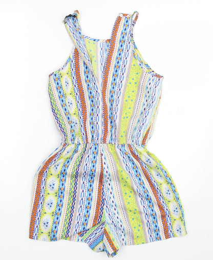 Atmosphere Womens Multicoloured Fair Isle  Bodysuit One-Piece Size 8 L3 in