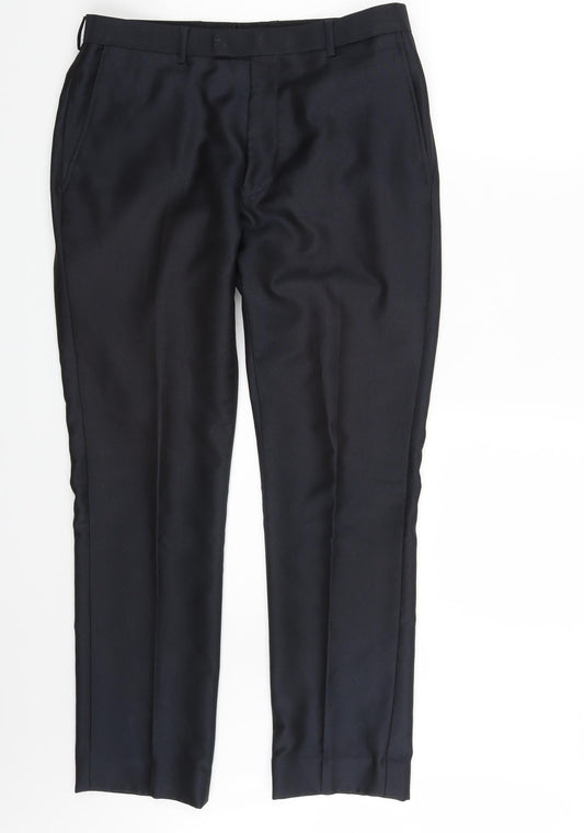 Mens UK Size 32 in Ventuno 21 Regular Fit  Blue Trousers