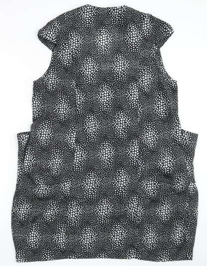 Womens UK Size 10 Yours Black Basic Blouse