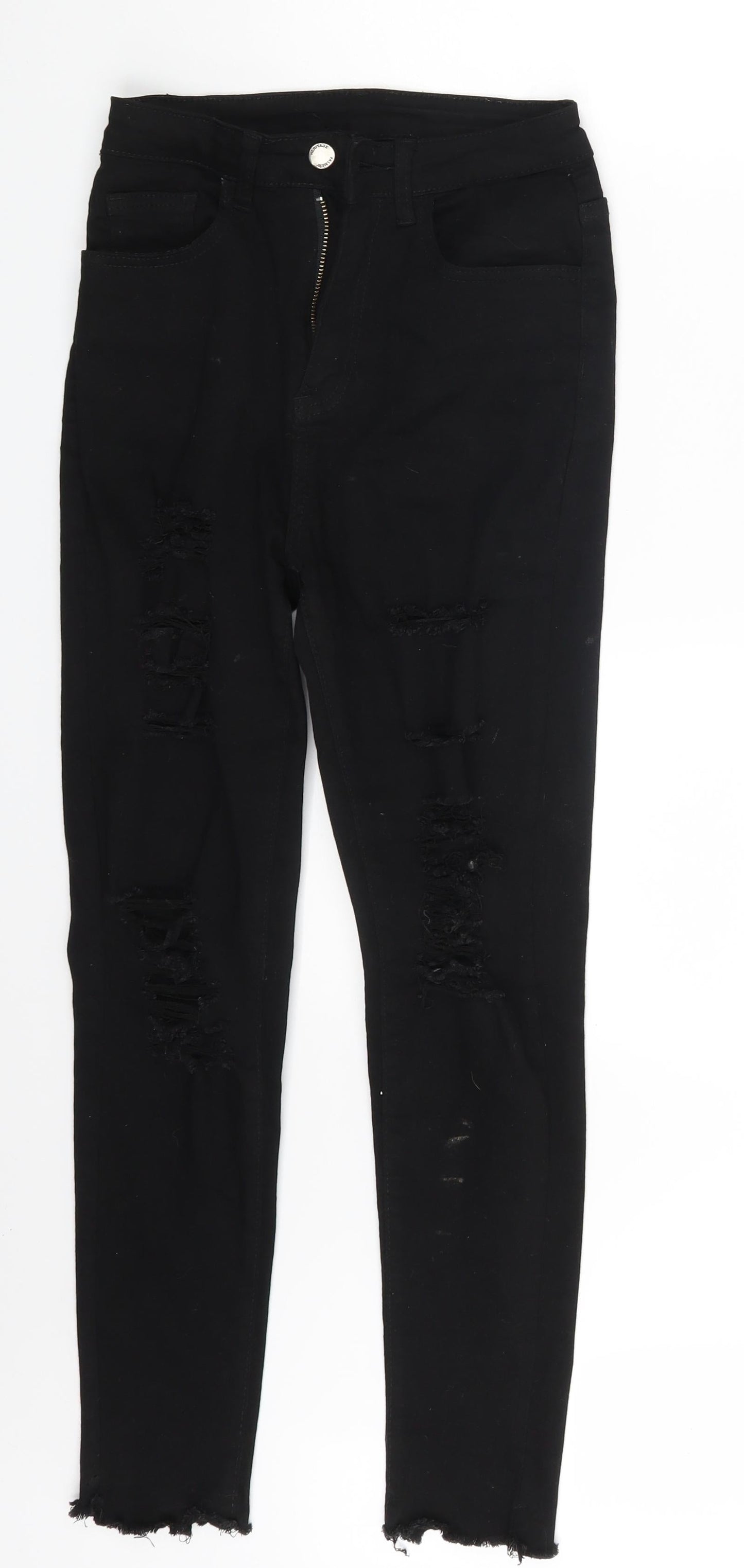 SheIn Womens Black  Denim Skinny Jeans Size XS L26 in