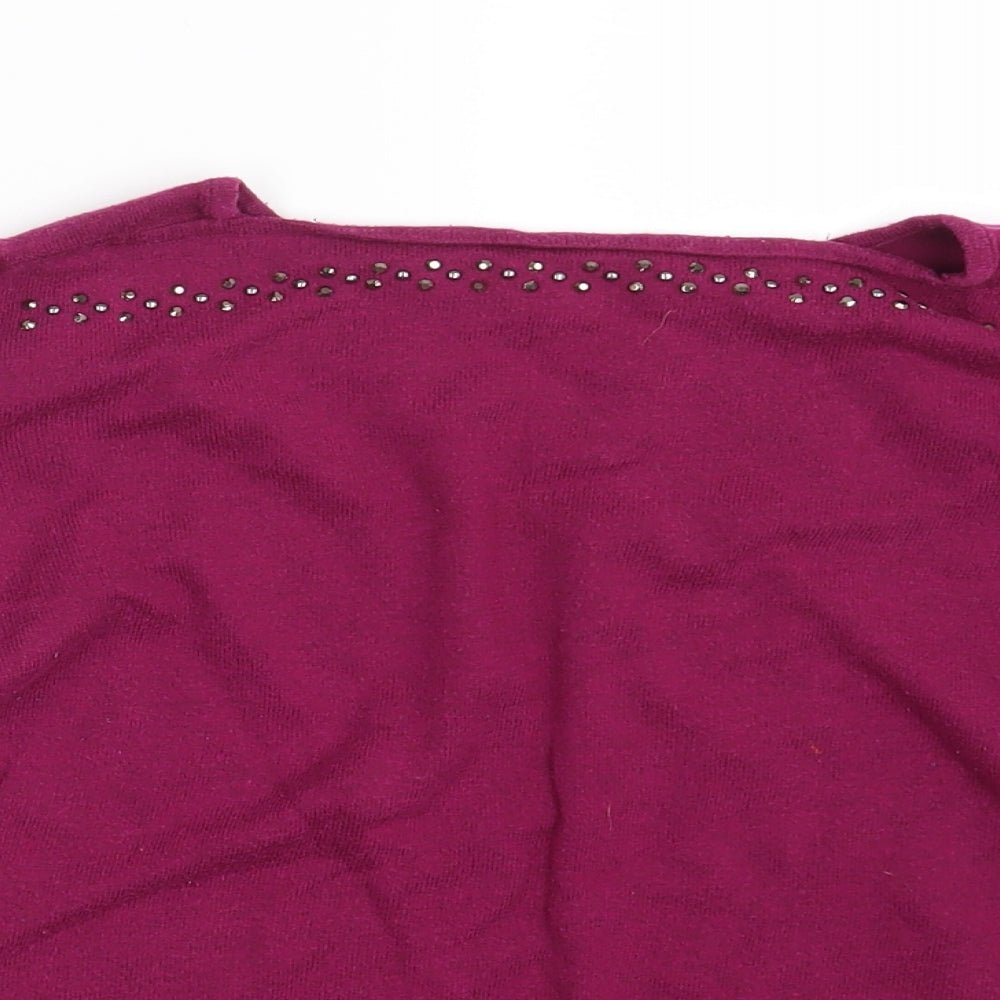Womens UK Size 10 NEXT Purple Pullover Jumper