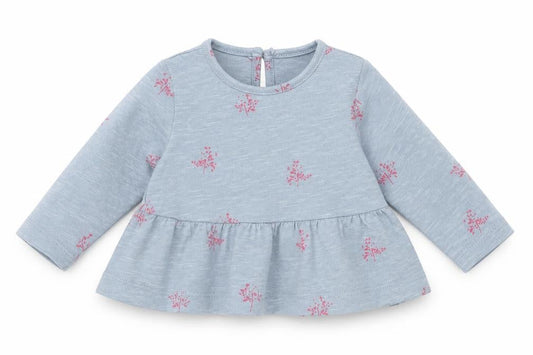 Zara Girls Blue Floral  A-Line  Size 0-3 Months